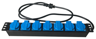 Rack PDU 2 Round Feets - 7 Sockets with Cover