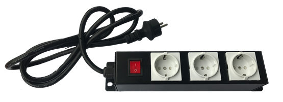 PDU 2 Round Feets - 3 Sockets without Cover